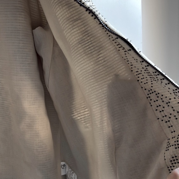 *Host Pick* Zara jacket cream with black stitched pattern size M - Picture 8 of 10